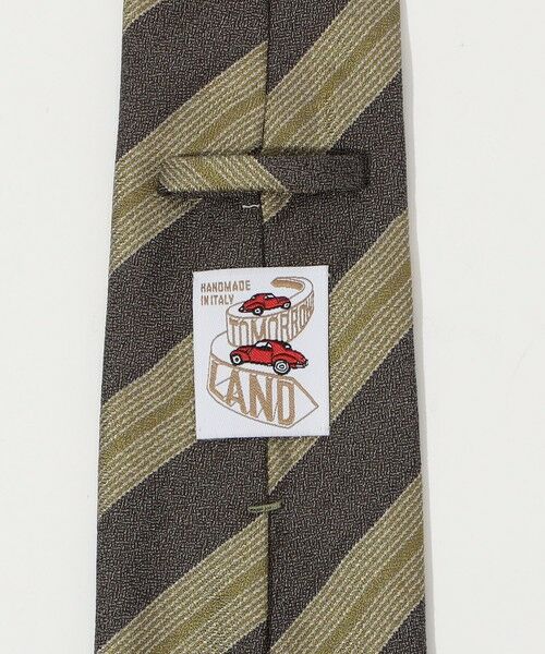 TOMORROWLAND / トゥモローランド ネクタイ | TOMORROWLAND MADE IN ITALY シルクジャガード レジメンタルストライプネクタイ | 詳細3