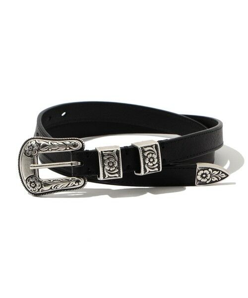 TOMORROWLAND / トゥモローランド ベルト・サスペンダー | J&M DAVIDSON WESTERN BUCKLE 20MM(19 ブラック)