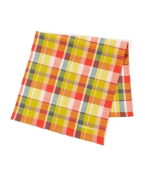 TOMORROWLAND / トゥモローランド ハンカチ | TOMORROWLAND コットンリネン チェックハンカチ | 詳細1