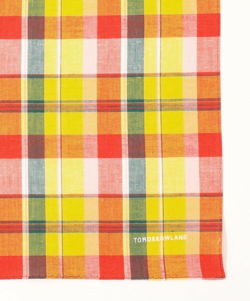 TOMORROWLAND / トゥモローランド ハンカチ | TOMORROWLAND コットンリネン チェックハンカチ | 詳細3