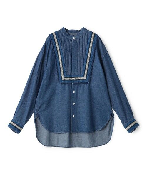 TOMORROWLAND / トゥモローランド シャツ・ブラウス | ラインエンブロイダリー ピンタックシャツ | 詳細11