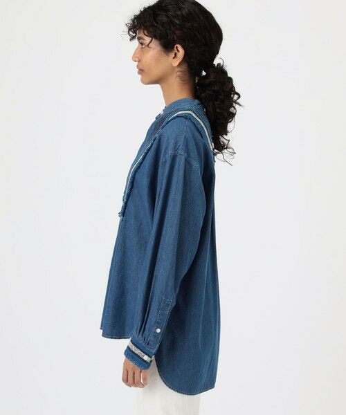 TOMORROWLAND / トゥモローランド シャツ・ブラウス（半袖以外） | ラインエンブロイダリー ピンタックシャツ | 詳細3