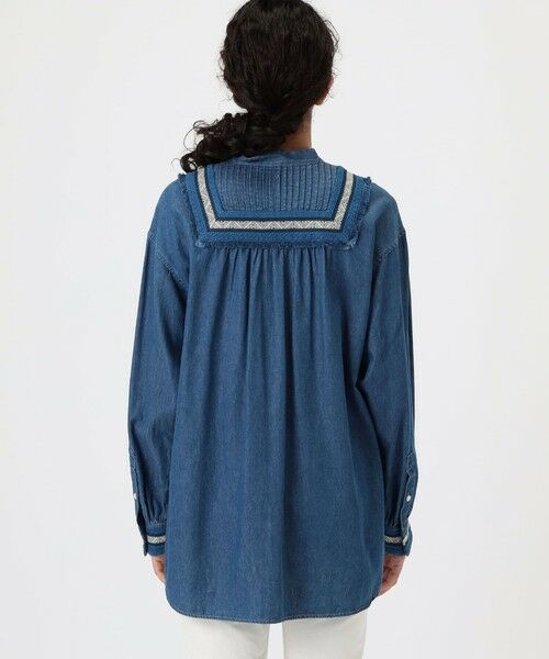 TOMORROWLAND / トゥモローランド シャツ・ブラウス（半袖以外） | ラインエンブロイダリー ピンタックシャツ | 詳細4