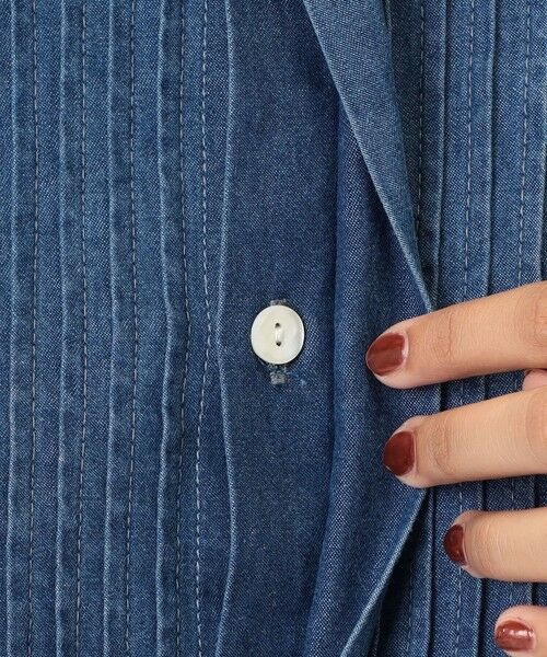 TOMORROWLAND / トゥモローランド シャツ・ブラウス（半袖以外） | ラインエンブロイダリー ピンタックシャツ | 詳細9