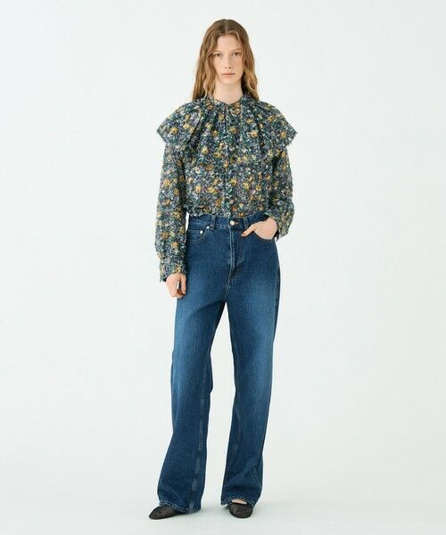 TOMORROWLAND / トゥモローランド シャツ・ブラウス（半袖以外） | ラメカットジャカード ワイドカラーブラウス | 詳細1