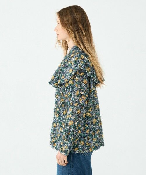 TOMORROWLAND / トゥモローランド シャツ・ブラウス（半袖以外） | ラメカットジャカード ワイドカラーブラウス | 詳細3