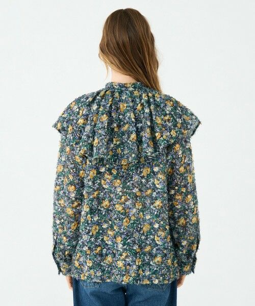 TOMORROWLAND / トゥモローランド シャツ・ブラウス（半袖以外） | ラメカットジャカード ワイドカラーブラウス | 詳細4