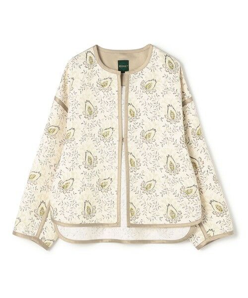 ポリエステルプリント クルーネックブルゾン （ブルゾン