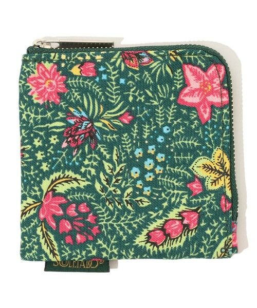 TOMORROWLAND / トゥモローランド ポーチ | SOULEIADO コットンオックス フラットポーチ(54 グリーン系)