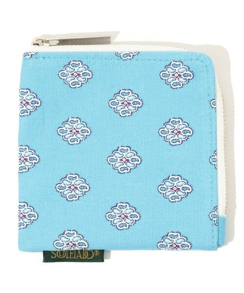 TOMORROWLAND / トゥモローランド ポーチ | SOULEIADO コットンオックス フラットポーチ(62 ライトブルー系)