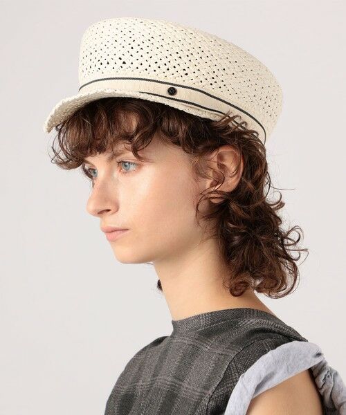TOMORROWLAND / トゥモローランド ハンチング・キャスケット・ベレー帽 | MAISON MICHEL Abby All over on Straw | 詳細1