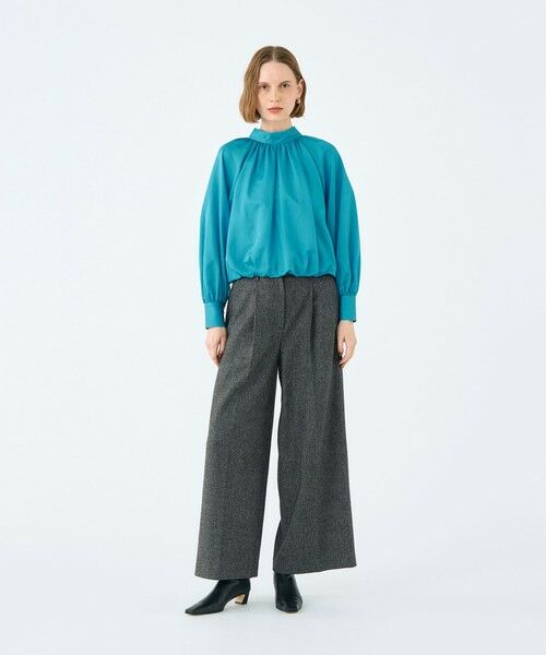 TOMORROWLAND / トゥモローランド シャツ・ブラウス(半袖以外) | コットンシルクサテン 2-wayボウタイブラウス | 詳細1