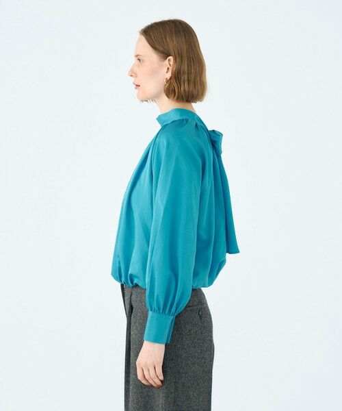 TOMORROWLAND / トゥモローランド シャツ・ブラウス(半袖以外) | コットンシルクサテン 2-wayボウタイブラウス | 詳細3