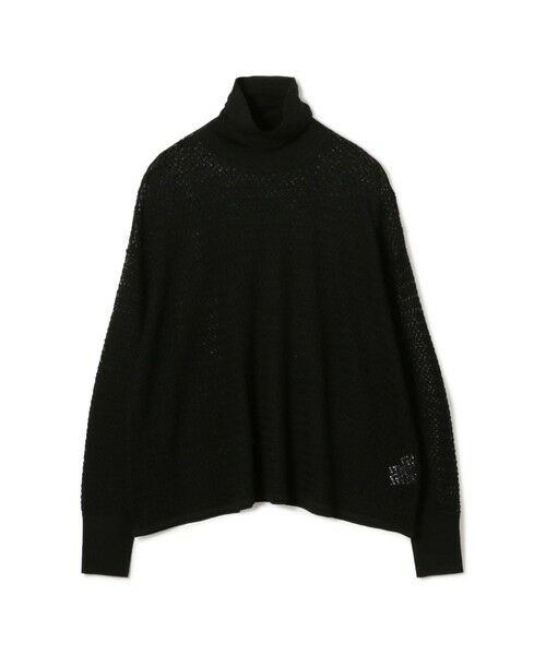 TOMORROWLAND/トゥモローランド ツイストウール ワイドプルオーバー 19 ブラック S(9号)