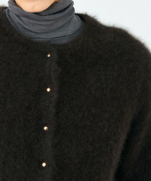 TOMORROWLAND / トゥモローランド カーディガン・ボレロ | フラッフィーヤーン クルーネックカーディガン | 詳細5