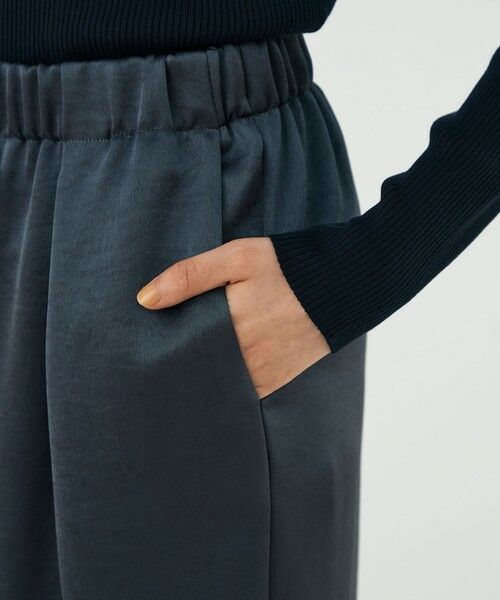 TOMORROWLAND / トゥモローランド その他パンツ | グリッツィーサテン イージーワイドパンツ | 詳細7