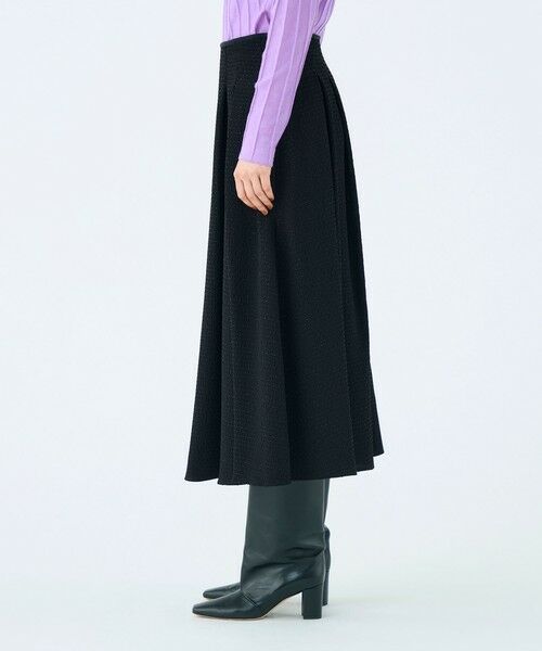 TOMORROWLAND / トゥモローランド ロング・マキシ丈スカート | フィルムボーダー ミックスタックフレアスカート | 詳細3