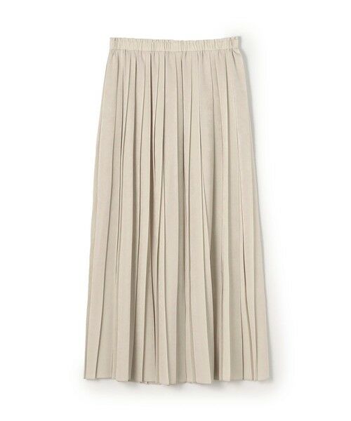TOMORROWLAND / トゥモローランド ロング・マキシ丈スカート | スエードサテン プリーツスカート(11 ホワイト)