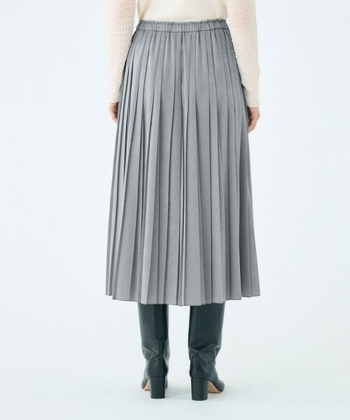 TOMORROWLAND / トゥモローランド ロング・マキシ丈スカート | スエードサテン プリーツスカート | 詳細4