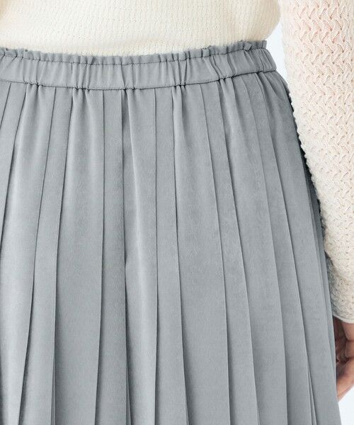 TOMORROWLAND / トゥモローランド ロング・マキシ丈スカート | スエードサテン プリーツスカート | 詳細6