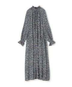 TOMORROWLAND / トゥモローランド ロング・マキシ丈ワンピース | ブローフラワープリント シャーリングロングワンピース