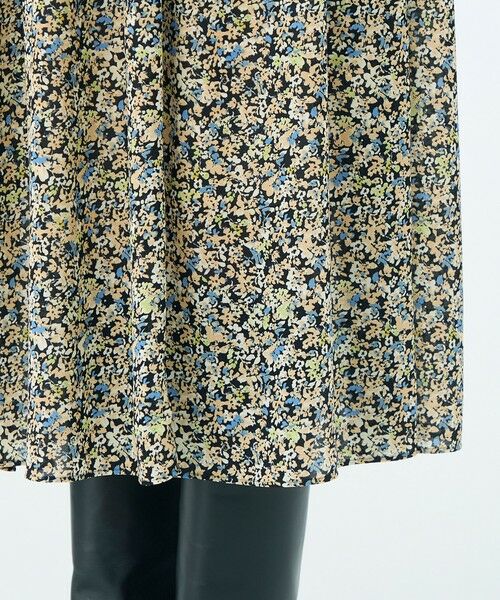 TOMORROWLAND / トゥモローランド ロング・マキシ丈ワンピース | ブローフラワープリント シャーリングロングワンピース | 詳細7