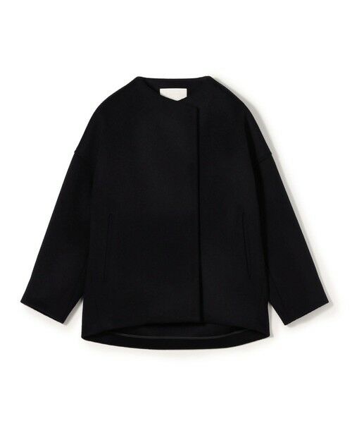 TOMORROWLAND/トゥモローランド 【WEB先行予約】ウールカシミヤビーバー ショートコクーンコート 69 ネイビー 36(9号)