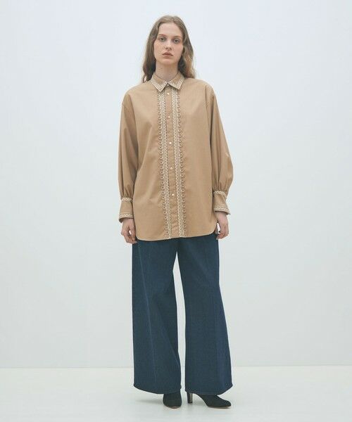 TOMORROWLAND / トゥモローランド シャツ・ブラウス（半袖以外） | コードエンブロイダリー チュニックシャツ | 詳細1