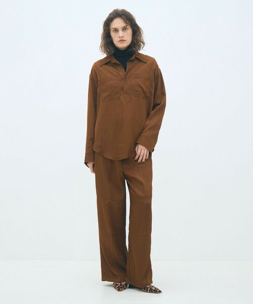 TOMORROWLAND / トゥモローランド シャツ・ブラウス（半袖以外） | レーヨンナイロンカルゼ スキッパーシャツ | 詳細1