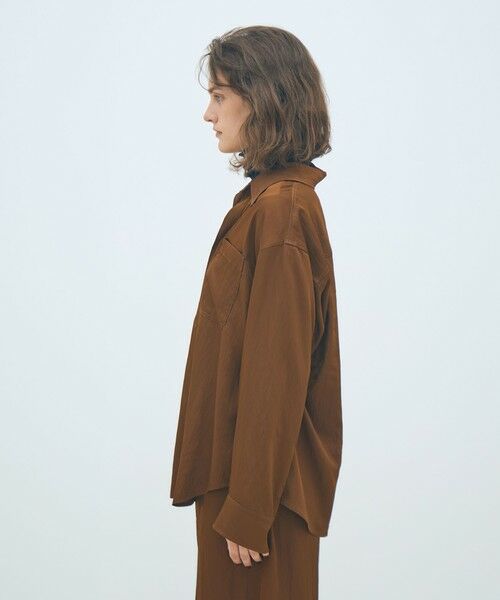 TOMORROWLAND / トゥモローランド シャツ・ブラウス（半袖以外） | レーヨンナイロンカルゼ スキッパーシャツ | 詳細3