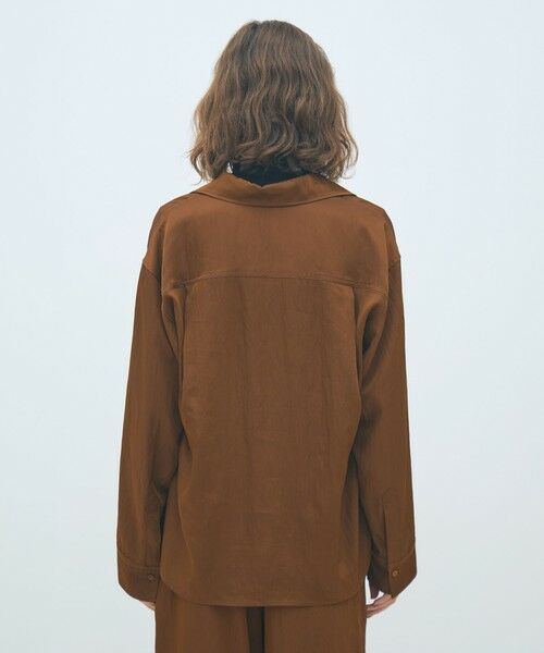 TOMORROWLAND / トゥモローランド シャツ・ブラウス（半袖以外） | レーヨンナイロンカルゼ スキッパーシャツ | 詳細4