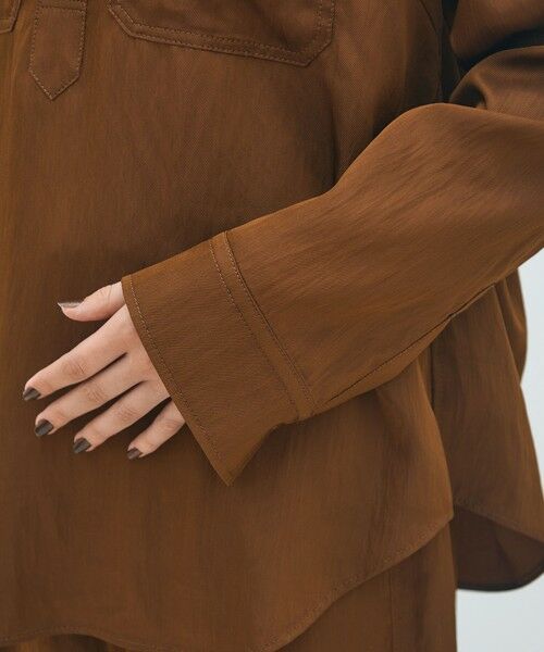 TOMORROWLAND / トゥモローランド シャツ・ブラウス（半袖以外） | レーヨンナイロンカルゼ スキッパーシャツ | 詳細7