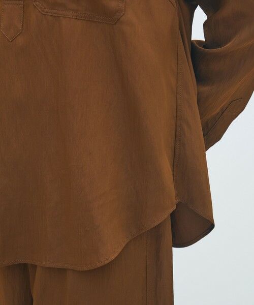 TOMORROWLAND / トゥモローランド シャツ・ブラウス（半袖以外） | レーヨンナイロンカルゼ スキッパーシャツ | 詳細8