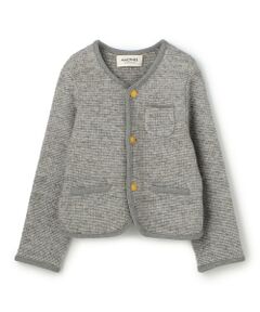 TOMORROWLAND / トゥモローランド カーディガン・ボレロ | ウールツイーディー クルーネックカーディガン