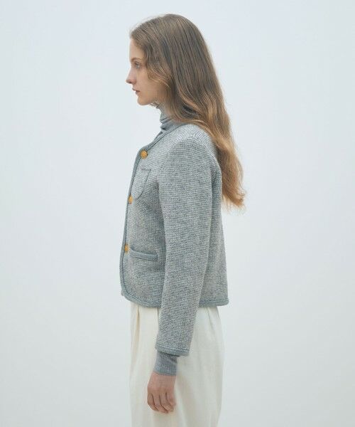 TOMORROWLAND / トゥモローランド カーディガン・ボレロ | ウールツイーディー クルーネックカーディガン | 詳細3