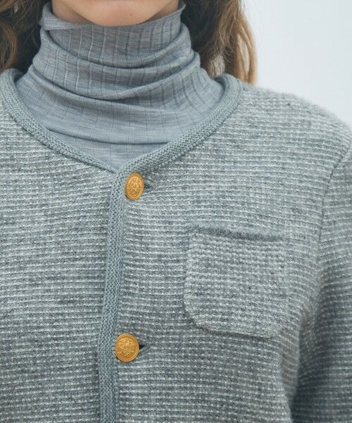 TOMORROWLAND / トゥモローランド カーディガン・ボレロ | ウールツイーディー クルーネックカーディガン | 詳細5