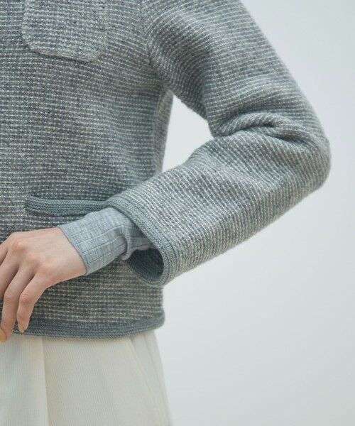 TOMORROWLAND / トゥモローランド カーディガン・ボレロ | ウールツイーディー クルーネックカーディガン | 詳細6