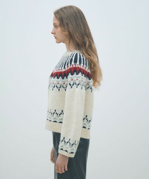 TOMORROWLAND / トゥモローランド ニット・セーター | ビジュージャカード クルーネックプルオーバー | 詳細3