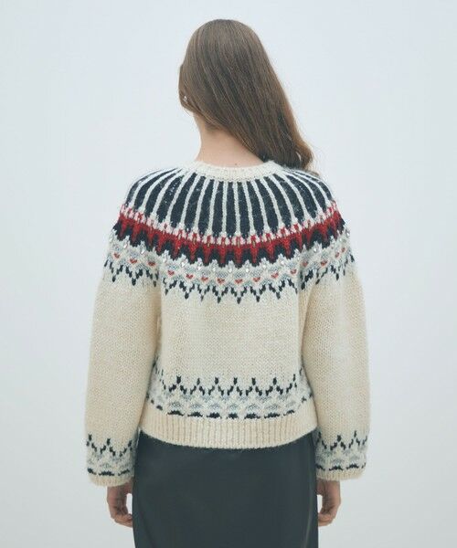 ビジュージャカード クルーネックプルオーバー （ニット・セーター