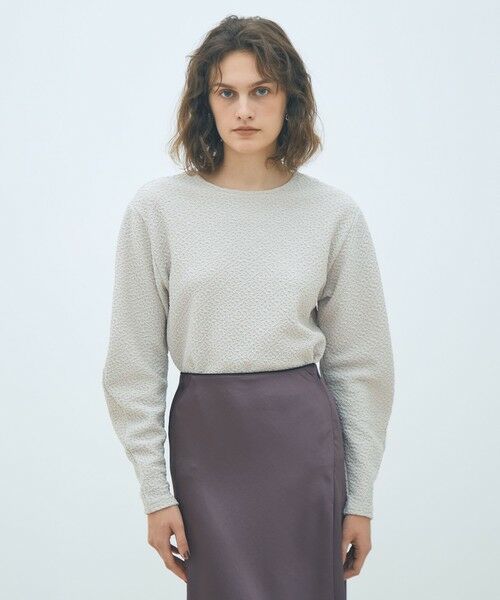 TOMORROWLAND / トゥモローランド カットソー(半袖以外) | ブライトジャカード ボリュームスリーブプルオーバー | 詳細2