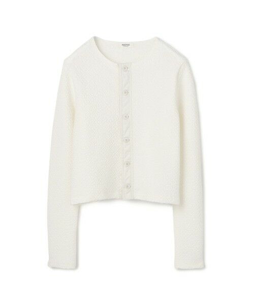 TOMORROWLAND/トゥモローランド ブライトジャカード クルーネックカーディガン 11 ホワイト S(9号) TOMORROWLAND/トゥモローランド ブライトジャカード クルーネックカーディガン 11 ホワイト S(9号)