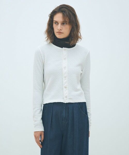 TOMORROWLAND / トゥモローランド カーディガン・ボレロ | ブライトジャカード クルーネックカーディガン | 詳細2