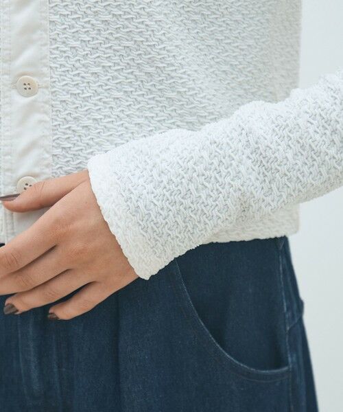 TOMORROWLAND / トゥモローランド カーディガン・ボレロ | ブライトジャカード クルーネックカーディガン | 詳細6