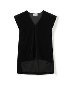 TOMORROWLAND / トゥモローランド ベスト | コットンポリエステルベロア Vネックベスト