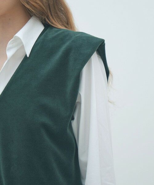 TOMORROWLAND / トゥモローランド ベスト | コットンポリエステルベロア Vネックベスト | 詳細6