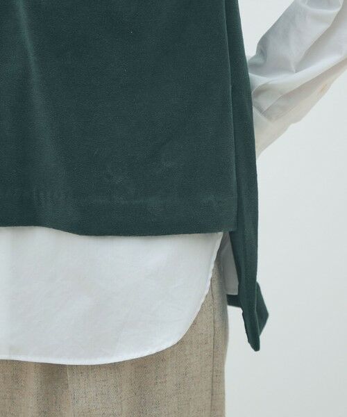 TOMORROWLAND / トゥモローランド ベスト | コットンポリエステルベロア Vネックベスト | 詳細7