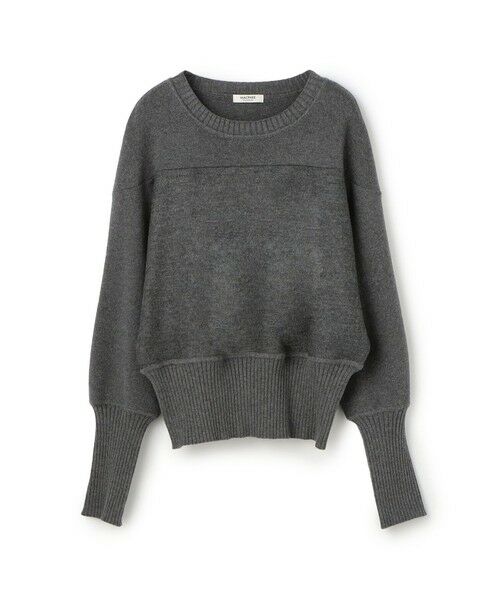 TOMORROWLAND / トゥモローランド カットソー(半袖以外) | ニットコンビジャージー クルーネックプルオーバー(17 チャコールグレー)