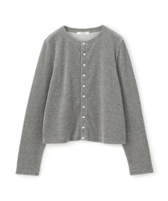 TOMORROWLAND / トゥモローランド カーディガン・ボレロ | コットンポリエステルベロア クルーネックカーディガン