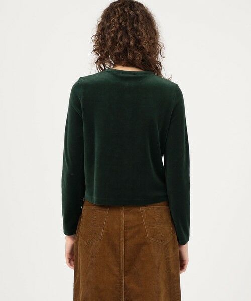 TOMORROWLAND / トゥモローランド カーディガン・ボレロ | コットンポリエステルベロア クルーネックカーディガン | 詳細4