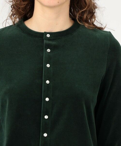 TOMORROWLAND / トゥモローランド カーディガン・ボレロ | コットンポリエステルベロア クルーネックカーディガン | 詳細5